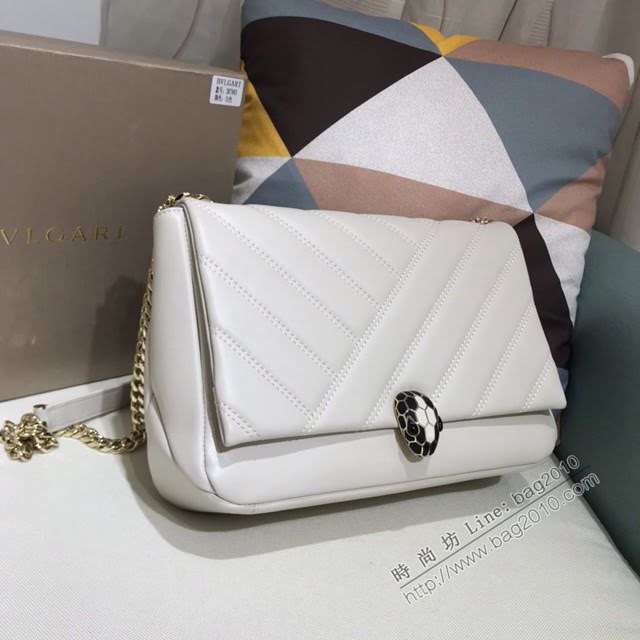 Bvlgari女包 寶格麗2020新款 幾何形狀牛皮鏈條單肩斜挎女包 古力娜紮同款 287993  fyd1571